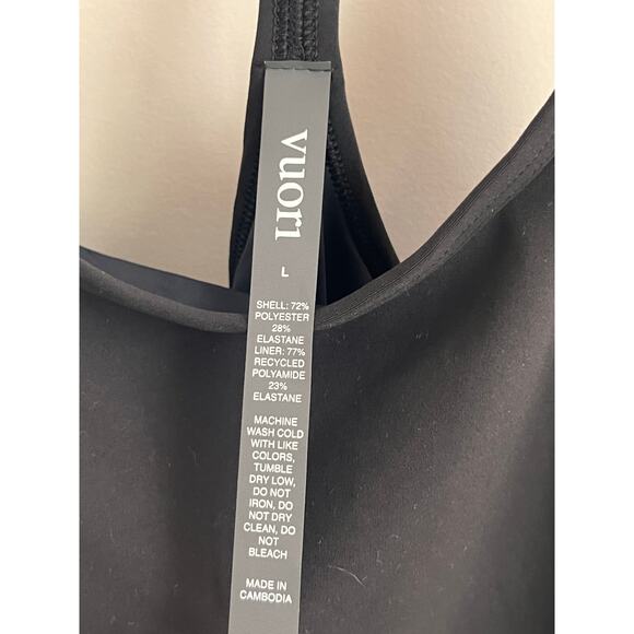 Vouri One Shot Performance Stretch Knit Mini Tennis Dress Black Women's L NWT - Picture 8 of 14